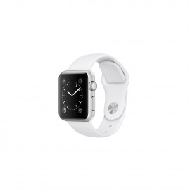 Watch Series 1, 38mm Silver Aluminium Case with White Sport Band