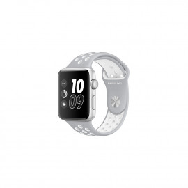 Watch Nike+, 42mm Silver Aluminium Case with Flat Silver/White Nike Sport Band Apple products