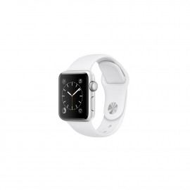 Watch Series 2, 38mm Silver Aluminium Case with White Sport Band