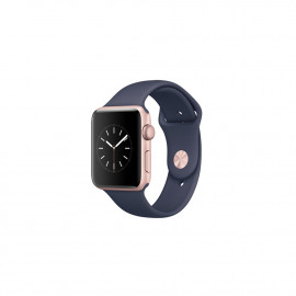 Watch Series 2, 42mm Rose Gold Aluminium Case with Midnight Blue Sport Band