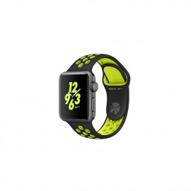 Watch Nike+, 38mm Space Grey Aluminium Case with Black/Volt Nike Sport Band