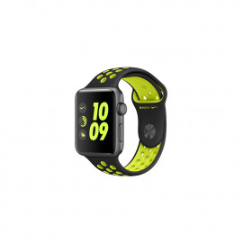 Watch Nike+, 42mm Space Grey Aluminium Case with Black/Volt Nike Sport Band